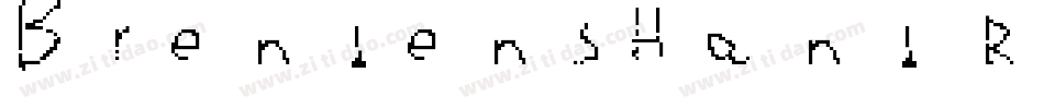 BrendensHand Regular字体转换